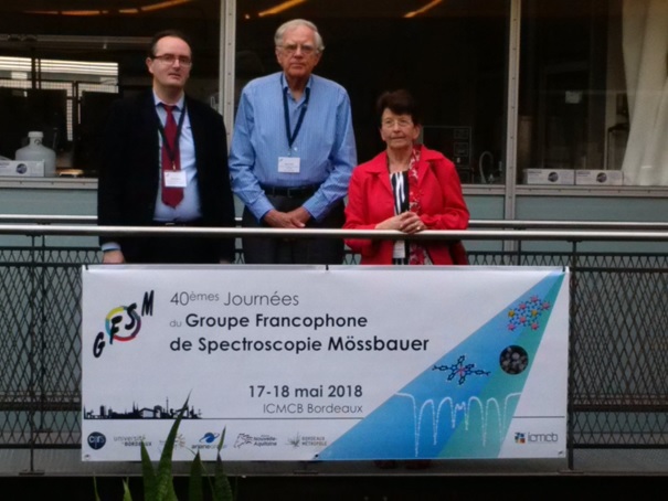 The Associate Editor of MERDJ with Prof. Gary J. Long and Prof. Fernande Grandjean in Bordeaux